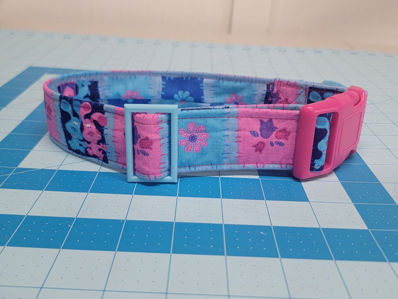 Vintage 2000's Fabric Blues Clues "Patchwork Playdate" Collar [Limited]