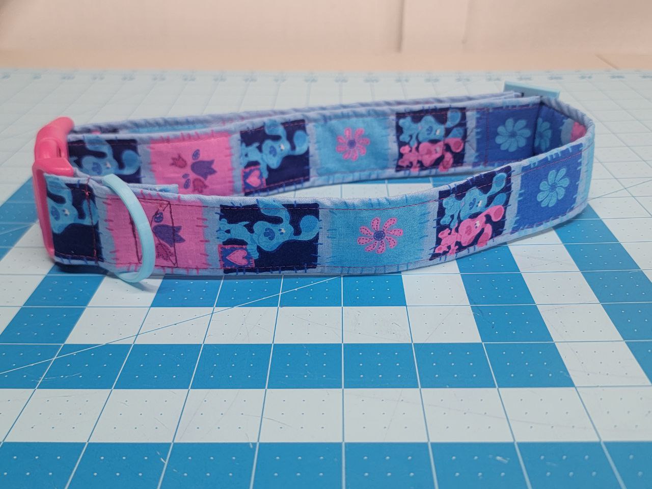 Vintage 2000's Fabric Blues Clues "Patchwork Playdate" Collar [Limited]